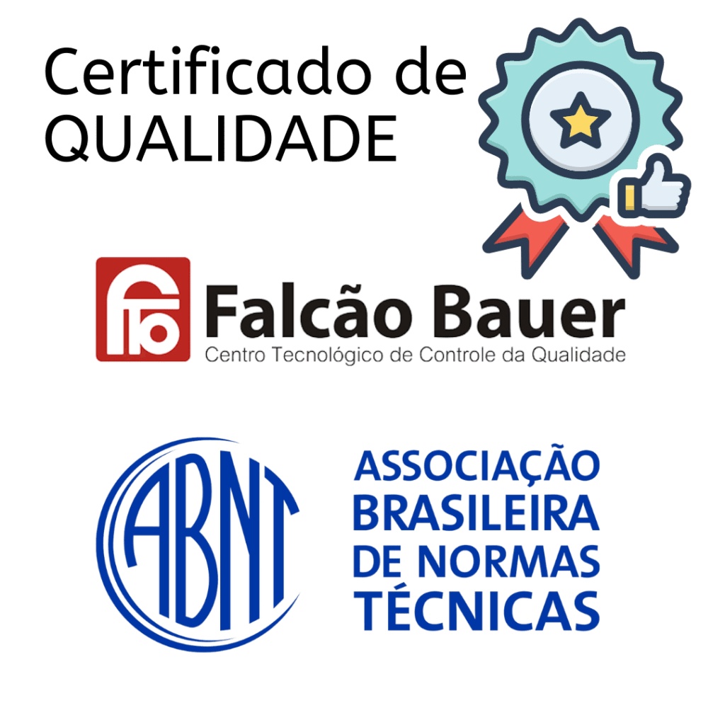 certificado de qualidade da ABNT e Falcão Bauer